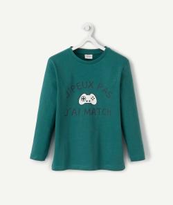 Le t-shirt vert en coton biologique avec flocage jeux vidéo - 2 A