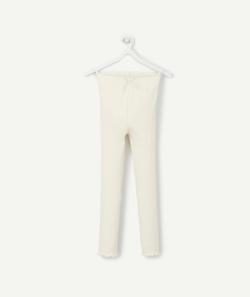 Le legging écru côtelé en coton biologique - 8 A