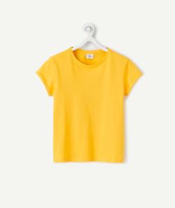 Le t-shirt jaune manches courtes en coton biologique - 5 A