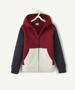 Le gilet zippé multicolore à capuche garçon - 6 A