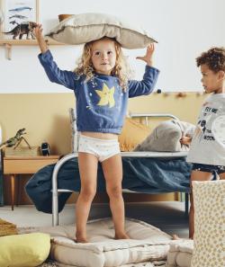 Lot de 3 shorties en coton bio fille avec motifs et détails couleur dorée - 5 A