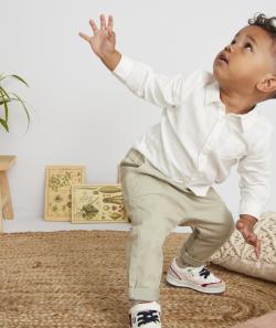 Le pantalon sarouel kaki en coton - 3 M