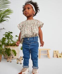 Jean slim en denim indestructible bébé fille less water - 18 M