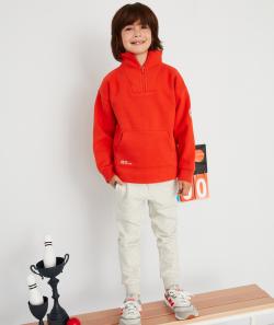 Pantalon de jogging gris chiné détails bleus garçon - 10 A