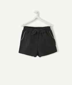 Le short côtelé bleu marine avec liserés dorés - 6 A