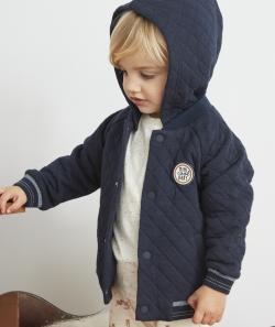 Cardigan bleu marine rembourré bébé garçon - 6 M