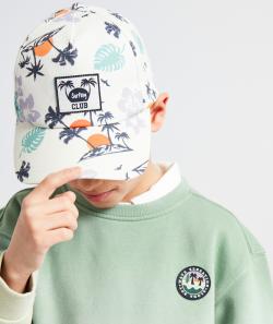 Casquette garçon en coton imprimée hawaï - 8-10 A