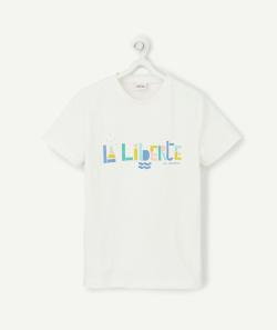 Cosmic vibes - t-shirt blanc verseau en coton bio enfant - 2-3 A