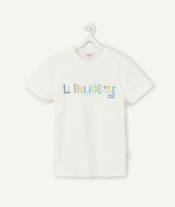 Cosmic vibes - t-shirt blanc balance en coton bio enfant - 12-14 A