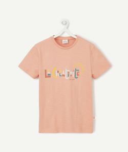 Cosmic vibes - t-shirt rose lion en coton bio enfant - 9-10A