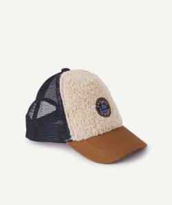 Casquette en sherpa avec filet et patch brodé bébé garçon - 9-18M