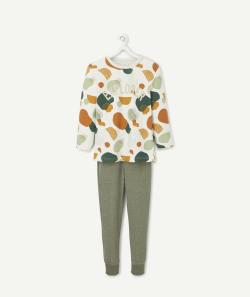 Pyjama vert et motifs colorés garçon en coton mélangé - 2 A