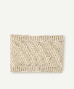 Snood bébé garçon en fibres recyclées beige - 12-24M