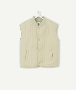 Gilet sans manches bébé garçon en rembourrage vert clair - 3 M