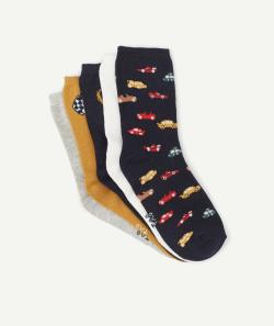 Lot de 5 paires de chaussettes avec animation voiture garçon - 38-40