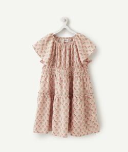 Robe fille en viscose responsable et imprimée fleurie - 8 A