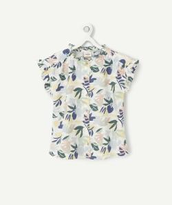 Blouse fille en coton et imprimée avec formes colorées - 2 A