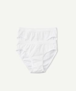 Le lot de 2 culottes blanches en coton biologique - 10 A