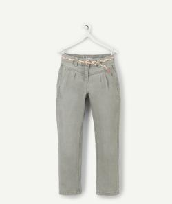 Emma le jean mom gris fille avec une ceinture intégrée - 5 A