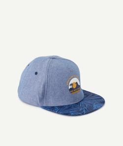 Casquette garçon en coton bleue thème océan - 2-3 A