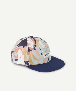 Casquette garçon bleu marine en coton thème hawaïen - 12-14 A
