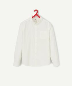 Chemise blanche en coton garçon - XXS