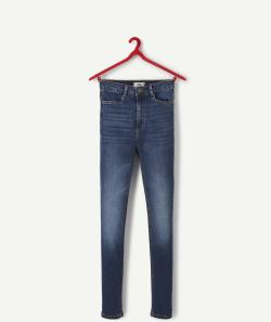 Jegging fille en denim brut taille haute less water - M