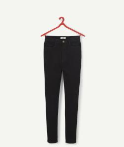 Jegging taille haute fille noir less water - M