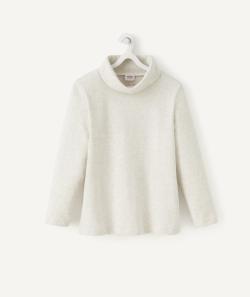 Sous-pull en coton gris clair chiné garçon - 10 A