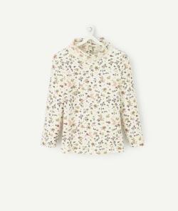 Sous-pull écru avec imprimé fleuri jaune bébé fille - 12 M