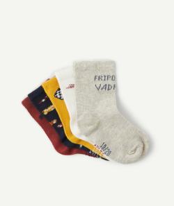 Les 5 paires de chaussettes hautes bébé garçon thème voitures - 15-17