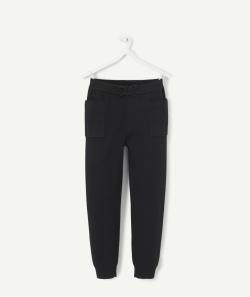Pantalon de jogging fille noir avec poches - 2 A
