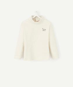 Sous pull col roulé gris chiné bébé garçon avec message - 1 M