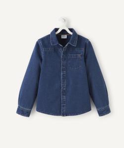 Chemises manches longues en jean less water garçon - 6 A