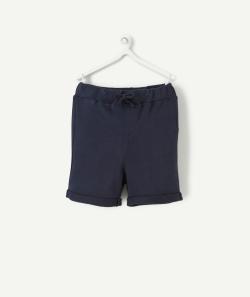 Bermuda garçon en fibres recyclées bleu marine - 6 M
