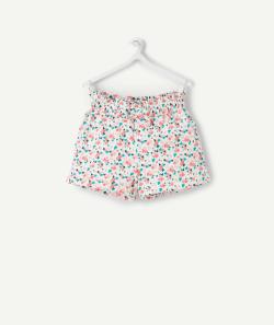 Short bébé fille en coton bio imprimé avec coeurs - 3 M