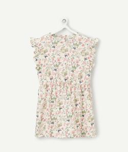 Robe bébé fille imprimé tropical en coton biologique - 9 M