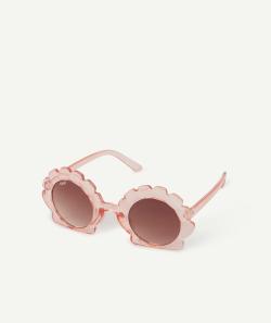 Lunettes de soleil fille en plastique recyclé formes fleurs - TU