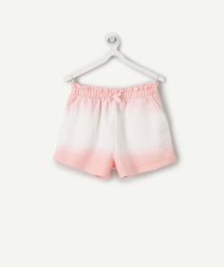 Short fille en coton effet dip dye rose - 9 A