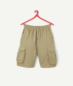 Bermuda droit marron en fibres recyclées avec poches - 10 A