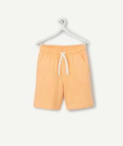 Bermuda garçon en coton biologique orange - 7 A