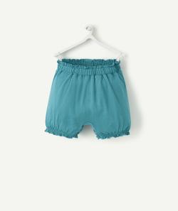Short bébé fille en coton bio vert canard - 12 M