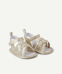 Chaussons style sandales bébé fille brillants - 3-6 M