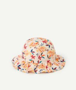 Bob bébé fille en coton rose pâle et imprimé tropical - 9-12 M