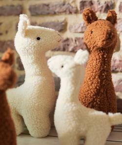 Peluche xl lama blanc - TU
