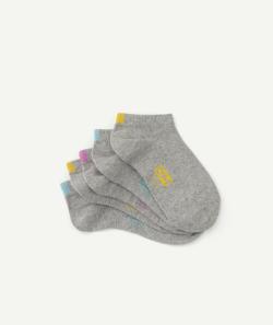 Lot de 5 paires de socquettes gris clair - 27-30