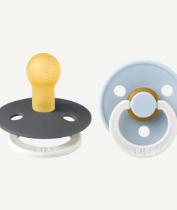 Lot de 2 tétines phosphorescentes bleues - T2