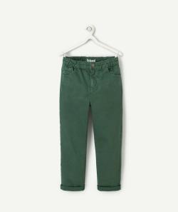 Pantalon relaxed garçon en viscose responsable vert - 14 A