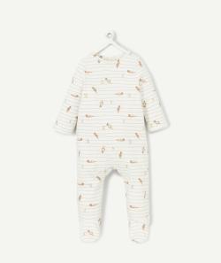 Dors bien en coton bio à rayures vertes avec loutres - 24 M