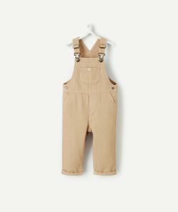 Salopette bébé garçon en viscose responsable beige - 3 M